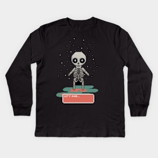 Let's Bone ;) Kids Long Sleeve T-Shirt